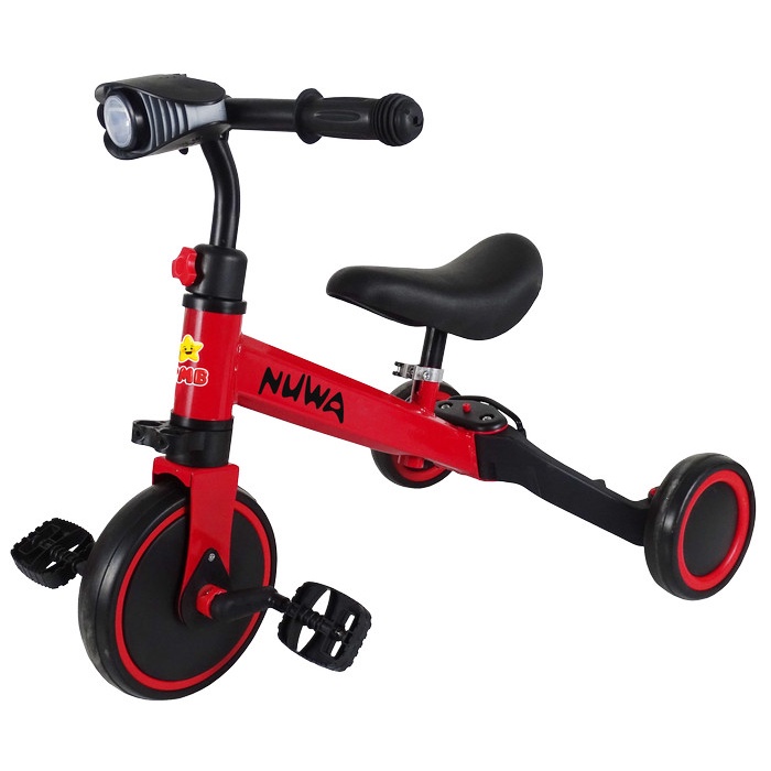 Sepeda Anak 3 Roda Balance Bike Push BIKE Tricycle 3in1 PMB NUWA T20-5 - Kuning