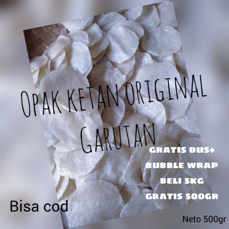 

opak ketan asli/opak mentah/snack enak/cemilan enak berat 500gr.