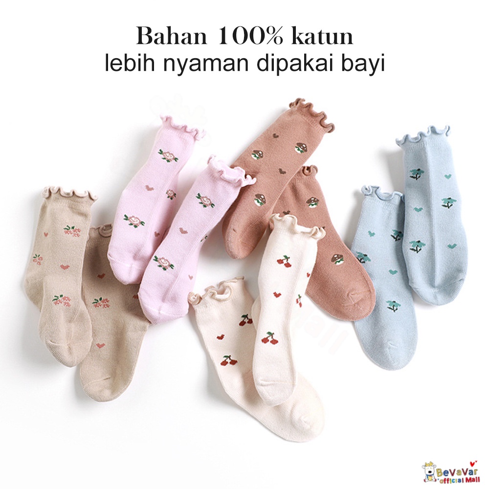 BEVAVAR Kaos Kaki Panjang Bayi Korea Baby Socks