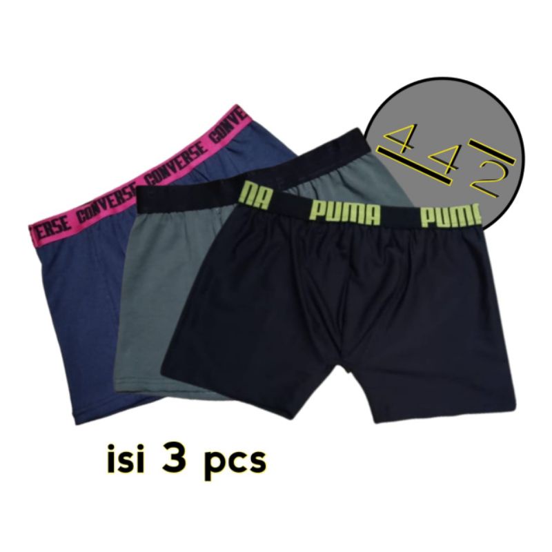 Celana dalam pria dewasa isi 3 pcs Boxer