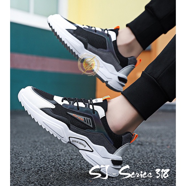 [JWALK] Sepatu Sneakers Pria Casual Trendy Buat Kuliah atau Nongkrong Kualitas Import Premium -318