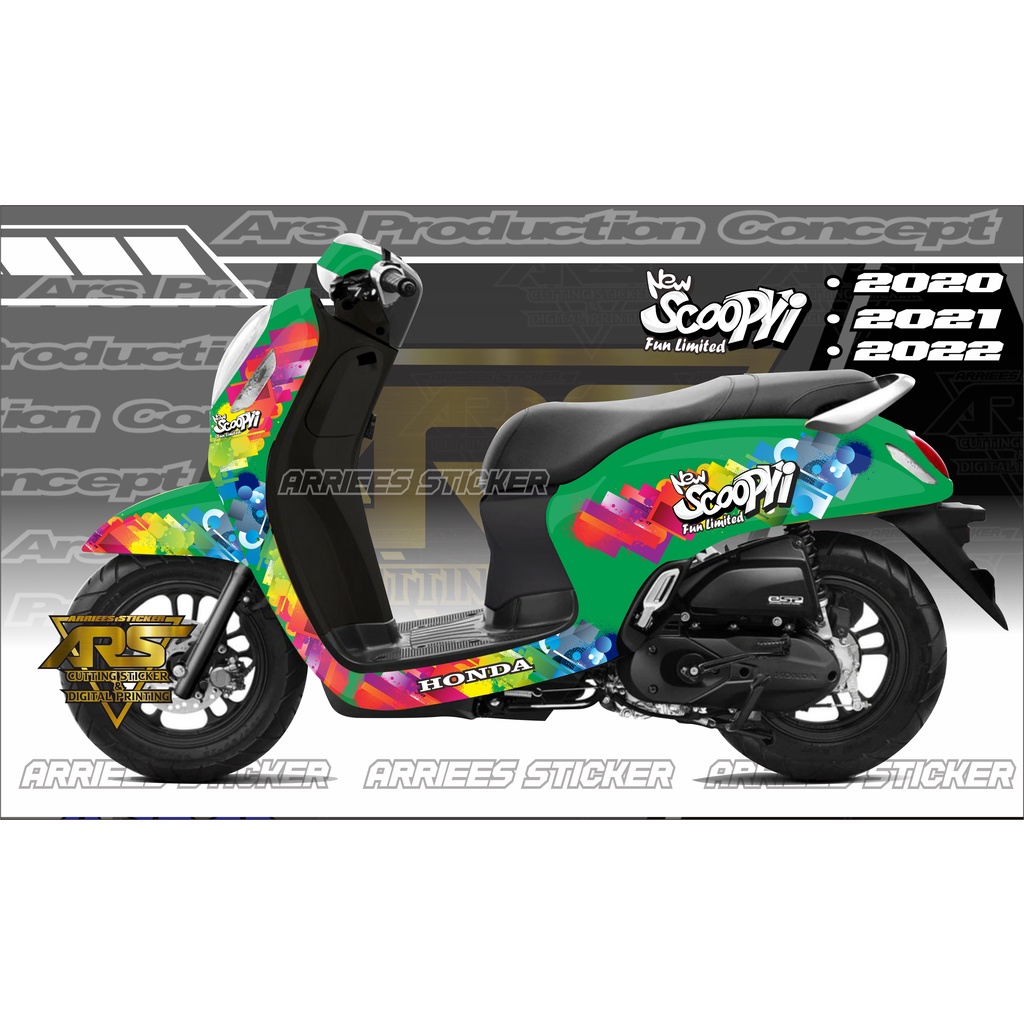 sticker decal all new scoopy prestige 2022 full body.decal scoopy 2020 . 2021 . 2022 full body.stick