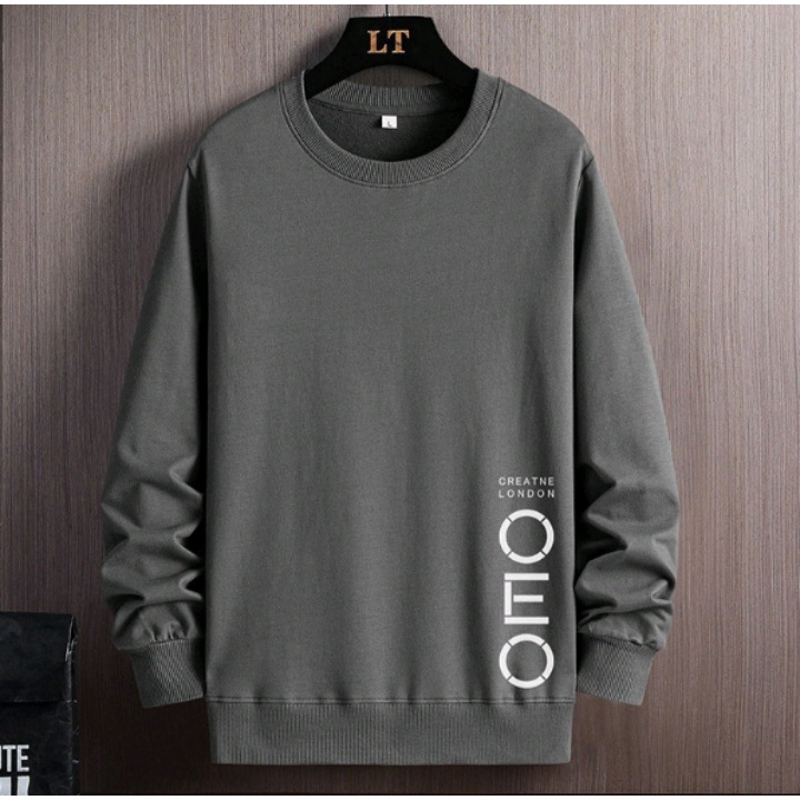 Sweater Crewneck OEO Basic Atasan Jacket Pria Wanita Style Korean Santai Terbaru Desain Simple