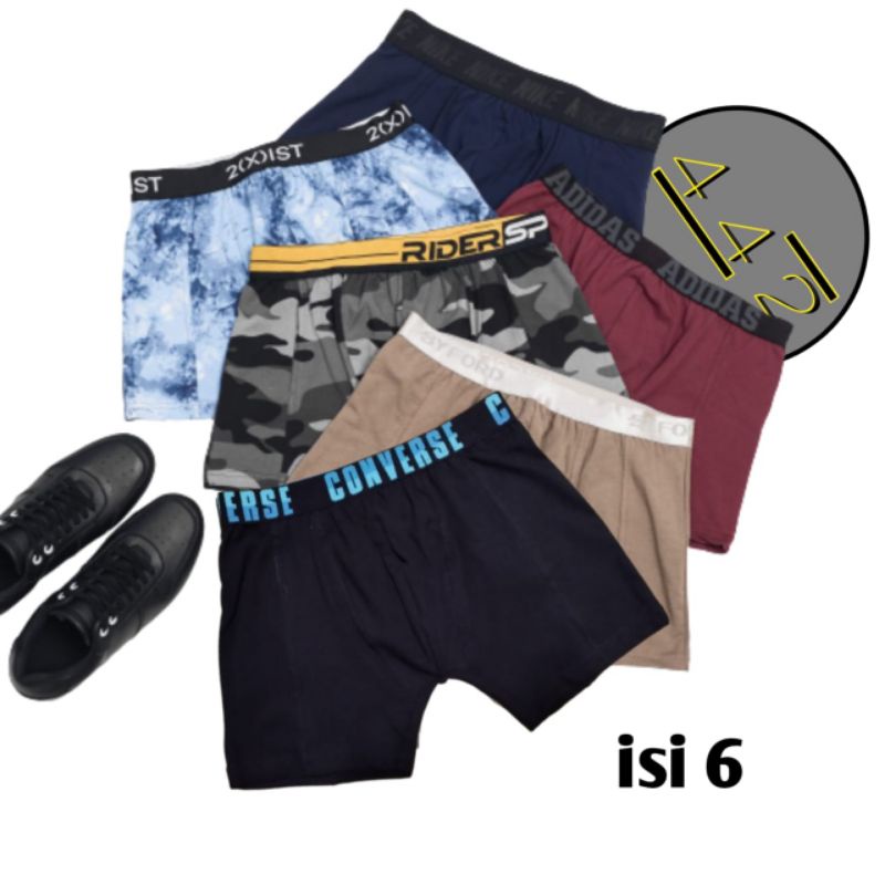 Celana dalam pria isi 6 pcs Boxer