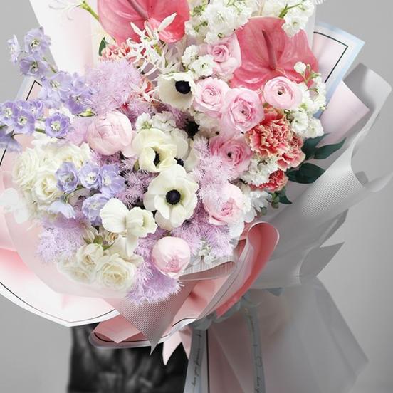 

[20 LEMBAR] Flower Wrapping Paper Lis BiColor Frame Kertas Buket Bunga - Chocolate