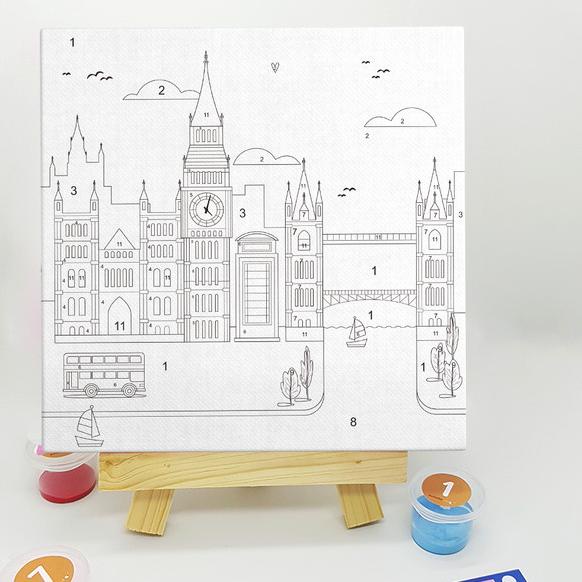 

London - Paint By Number 11 Color [City Series] | Painting Kit