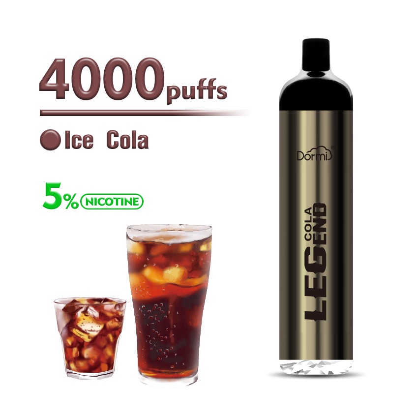 [DORMI Pro] 4000Puffs Vapoor sekali pakai(Disposable Pod) Cola ice  flavour