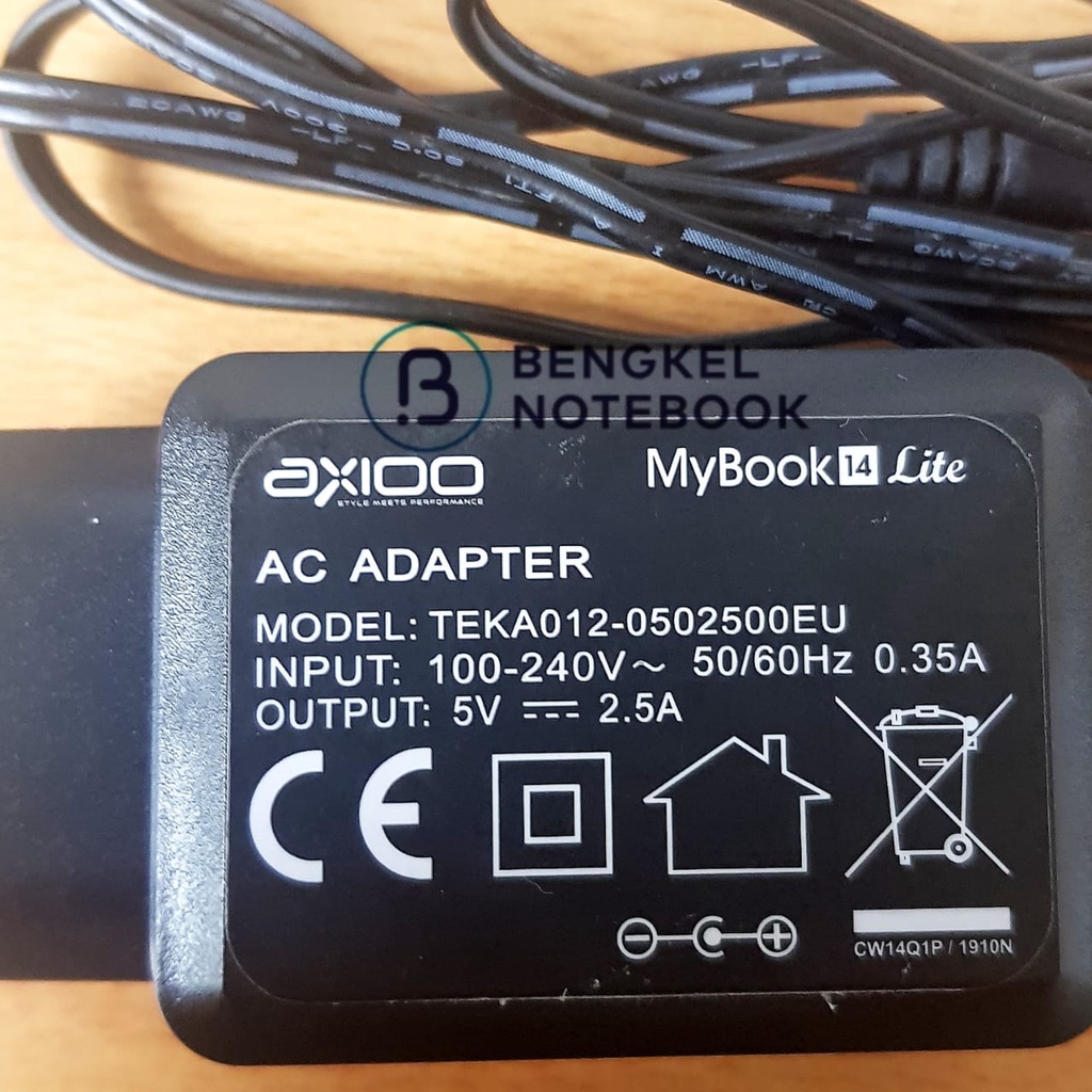 Adaptor Charger Axioo 5V 2.5A Mybook 14 Lite ADT-AX6 AX6 3.5x1.35MM