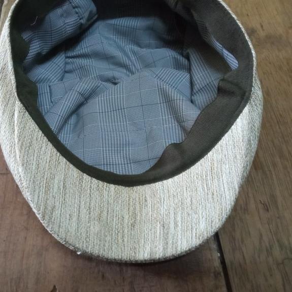 Topi Pelukis topi flat caps topi Patino topi Pet topi sutradara copet - krem, S