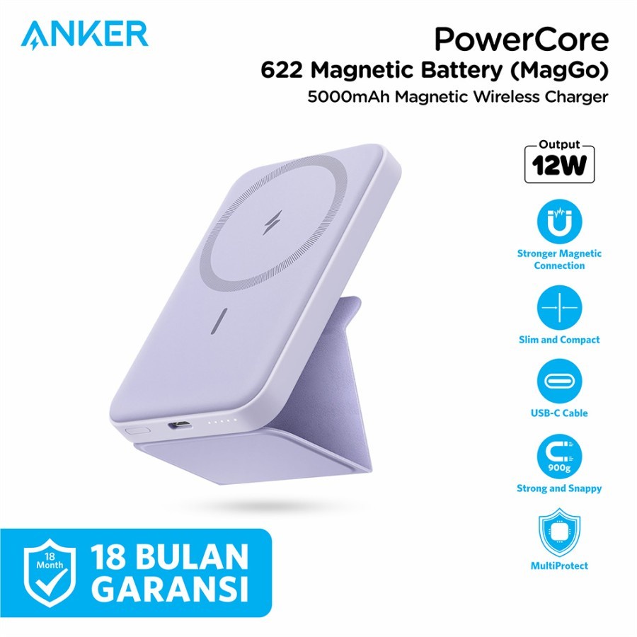 Powerbank Anker 622 Magnetic Battery MagGo 5000mAh MagSafe-ANKER A1611