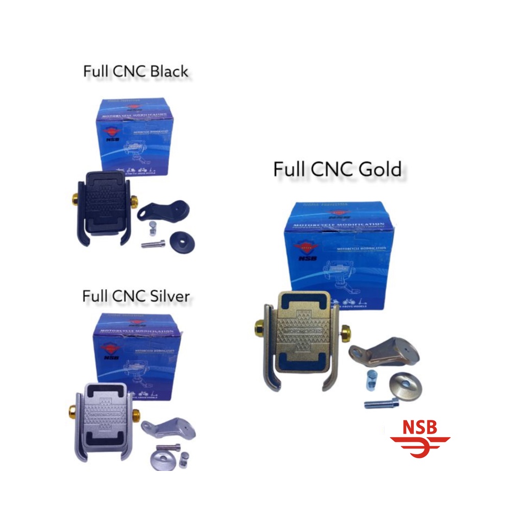 Murah lebay holder hp full CNC PNP N-Max vario xmax PCX ADV Aerox ninja250 ninja150 DLL BREKET HP MO