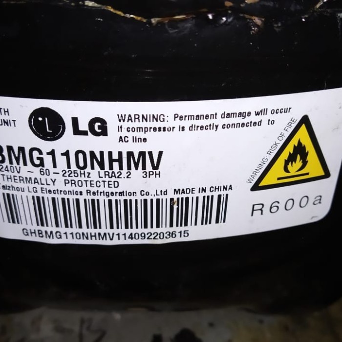 VNDH kompresor kulkas inverter LG BMG110NHMV