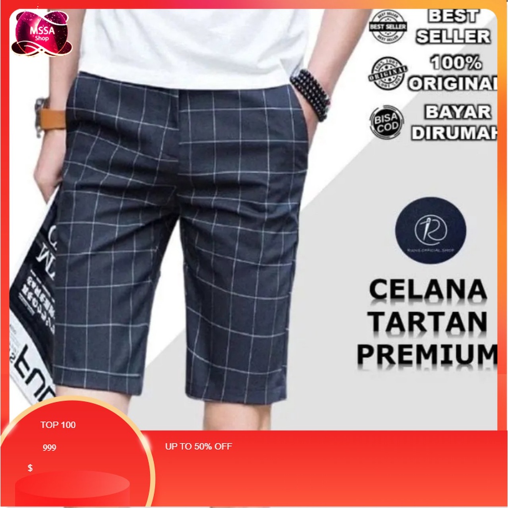 Celana Pendek Tartan pria Keren / Celana Tartan Motif Kotak Kotak /Celana Pendek Tartan Pria original distro 2023