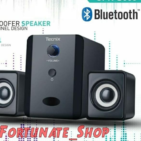 Tecnix SPK-B080 Speaker Bluetooth Subwoofer - Hitam