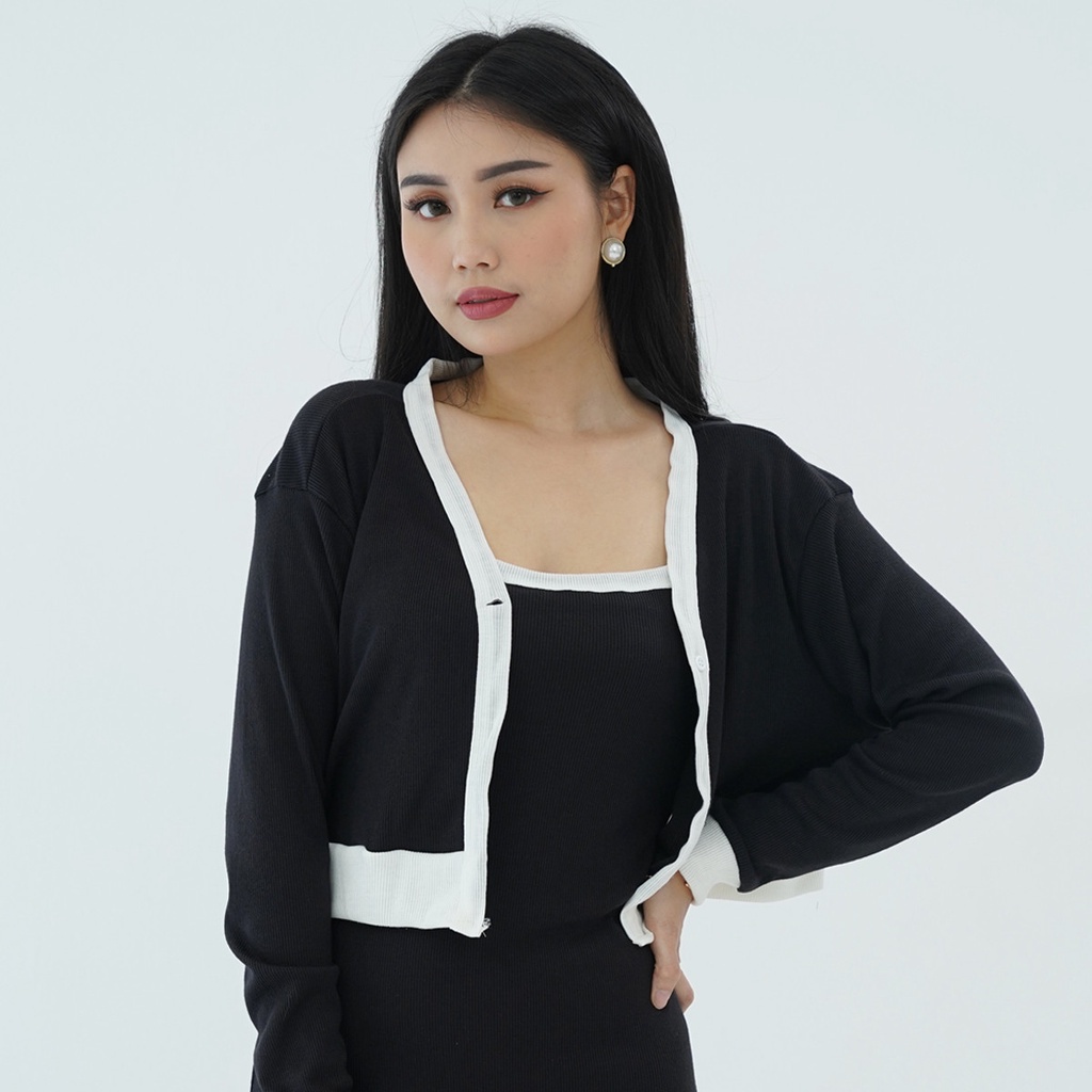 One Set Dress Outer Mami Dres Setelan Wanita
