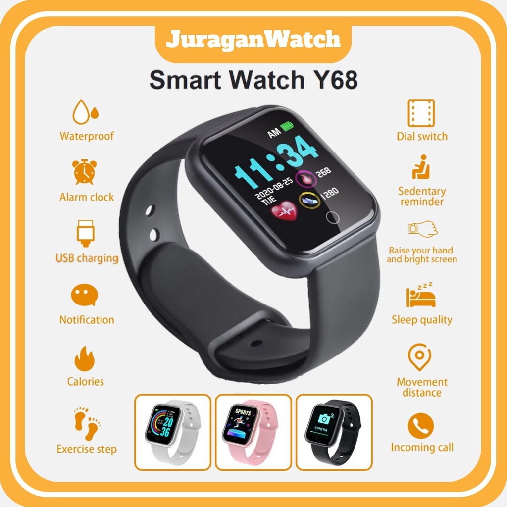 Jam Tangan HP Pintar Android Smartwatch Smartband Smart Watch Anak Pria Wanita Dewasa Keluaran terba