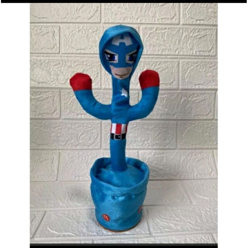 Mainan Anak Boneka Kaktus Goyang Viral Tiktok Free Usb