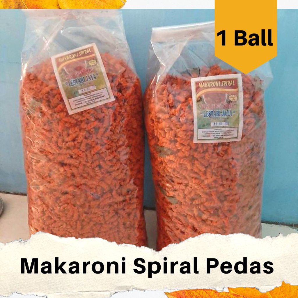 

Makaroni Spiral Pedas 1 BALL ( 4 KG )/ Makaroni Ulir Pedas 1 BALL/ Snack Kiloan Murah/ RT86SBY