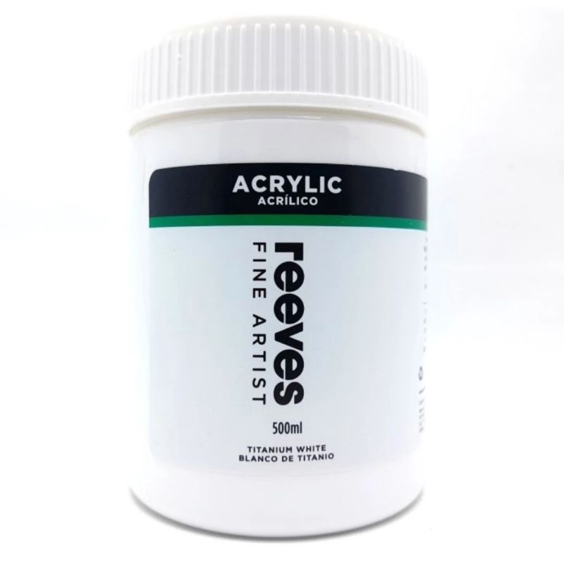 

Reeves Acrylic Paint 500 ml Titanium white