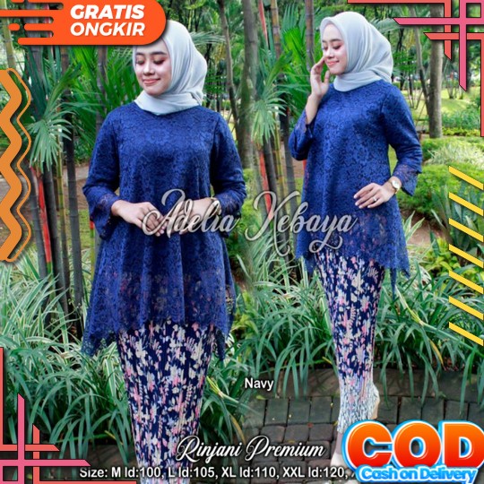 Set Kebaya Wisuda Modern Hijab Ukuran M, L, Xl Dan Xxl Kebaya Modern Hijab Simple Elegan Kebaya Mela