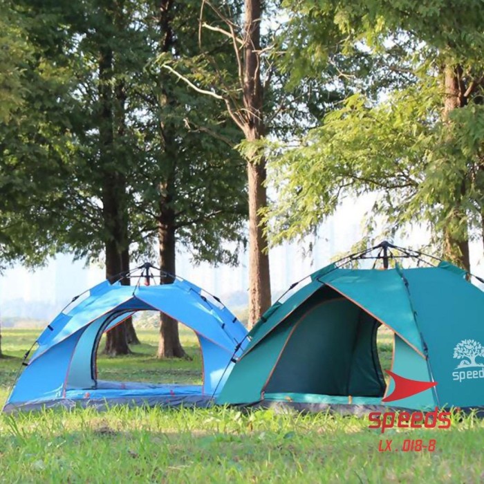 Tenda Camping Besar Pantai Gunung Hutan Anti Angin Air 4-5 Orang 005