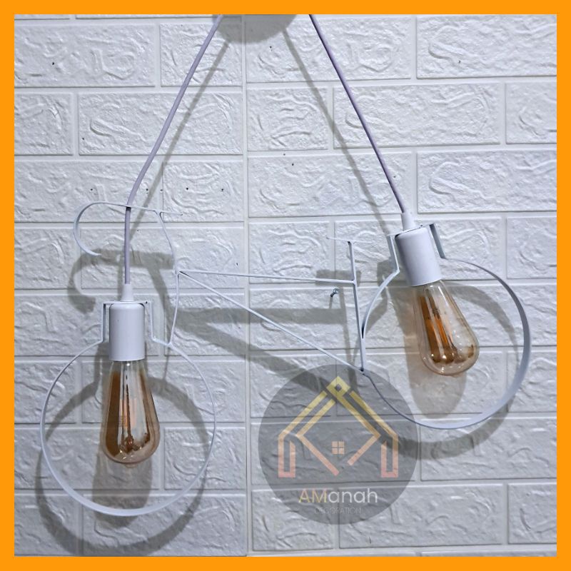 [COD] KAP LAMPU GANTUNG SEPEDA/NORDIC IRON BIKE VINTAGE DEKORASI LAMPU GANTUNG