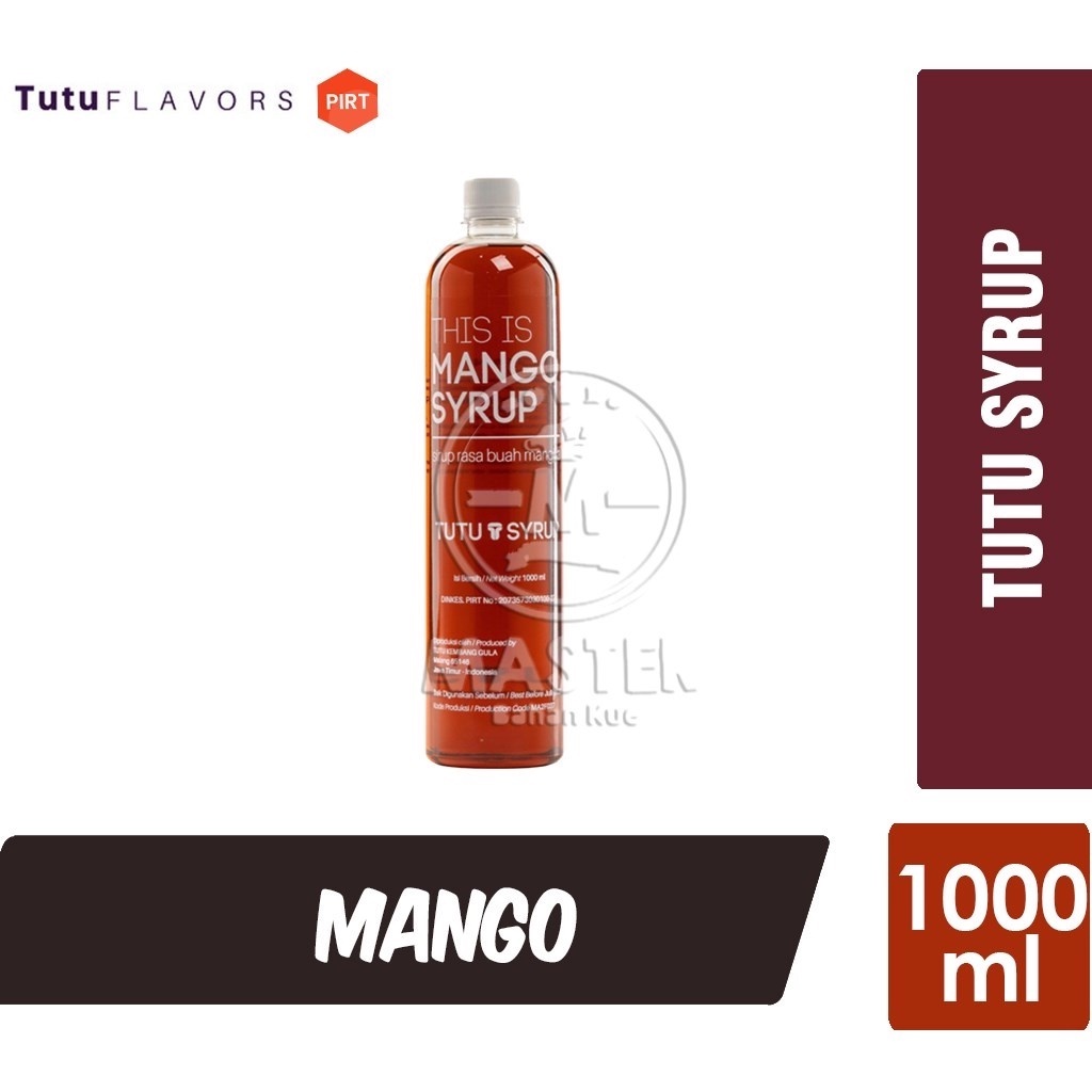 

Tutu Mango Syrup / Sirup Mangga [Botol Plastik 1000ml]