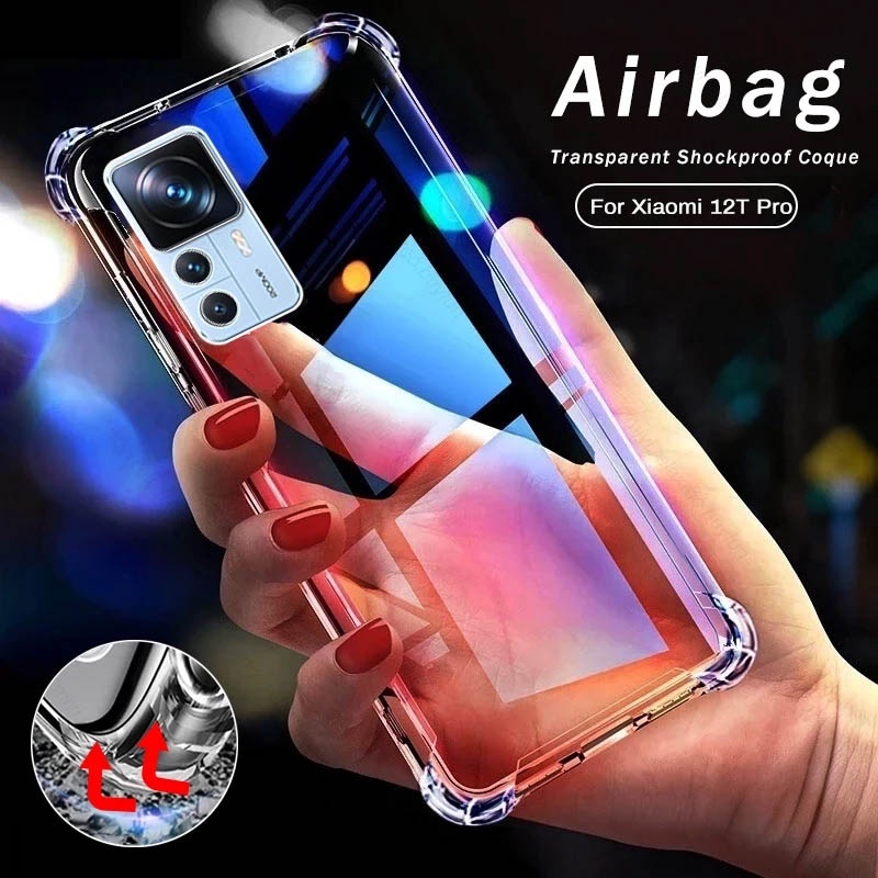 Soft Case Silikon Xiaomi 12T Bening Transparant Airbag Anti Crack Tebal
