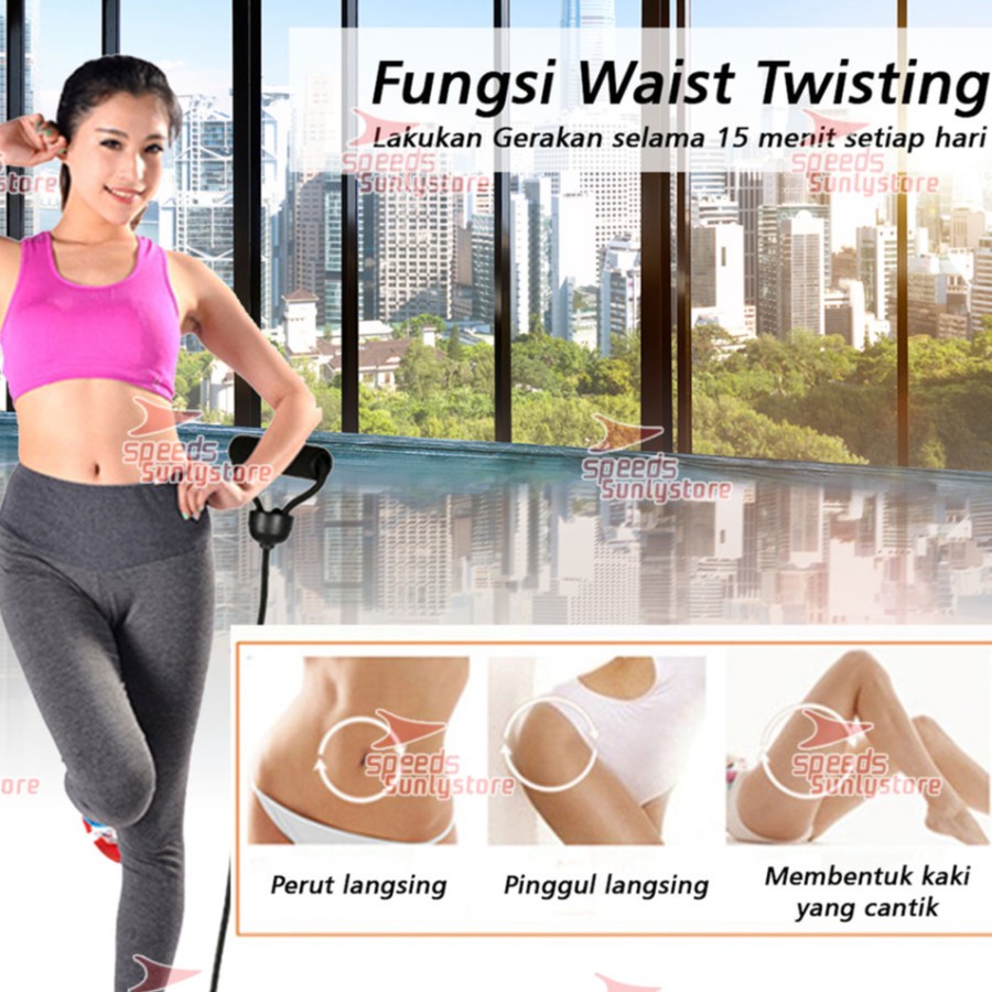 IKILOSHOP New Waist Twist Gen2 Dengan Tali Tangan Magnetic Trimmer Alat Olahraga Bakar Lemak