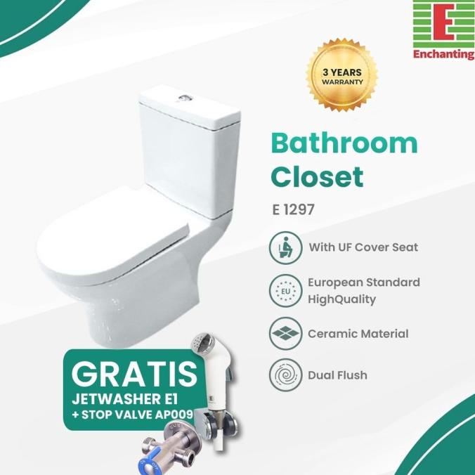 PROMO TOILET / KLOSET DUDUK EUROPE ENCHANTING E1297 BERGARANSI SDF5465SD