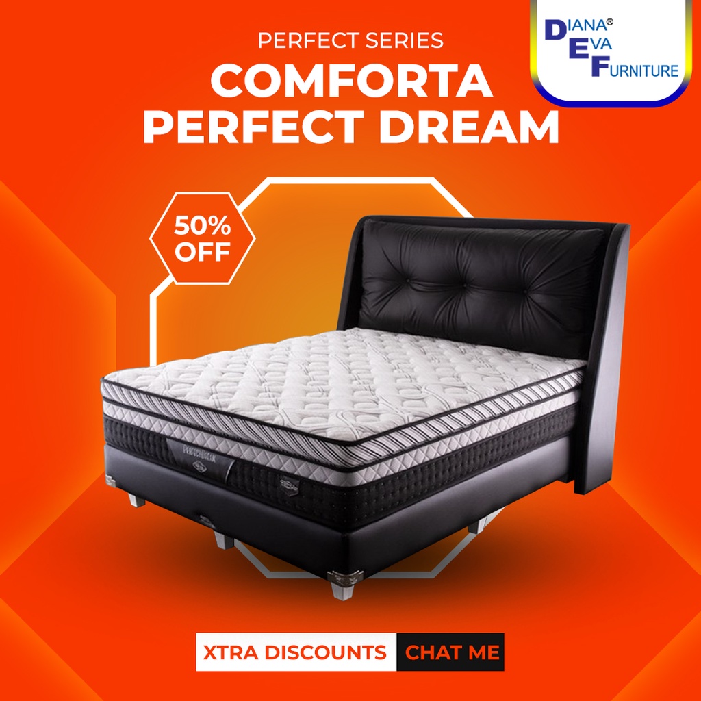 Jual Comforta Perfect Dream Full Set 1 Kasur Springbed | Shopee Indonesia