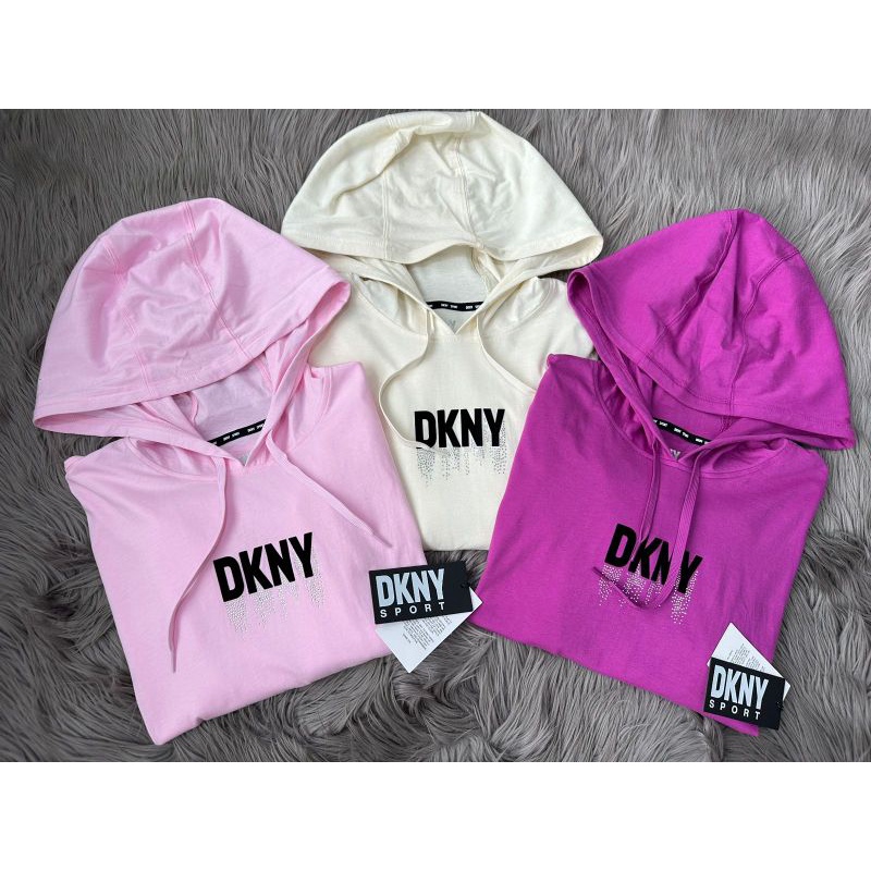 Dkn*  print hoodie sweatshirt