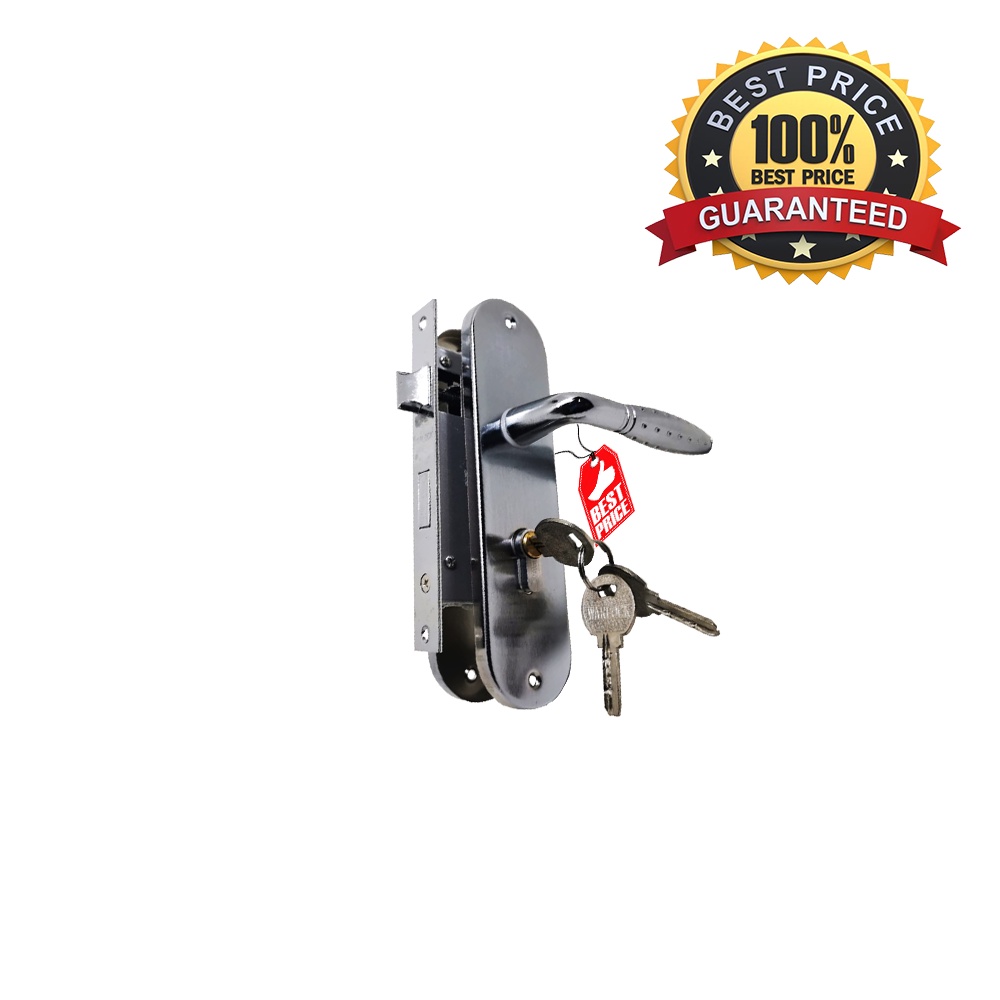 Kunci Pintu Sedang M7 WARLOCK Handle Door Medium Silver