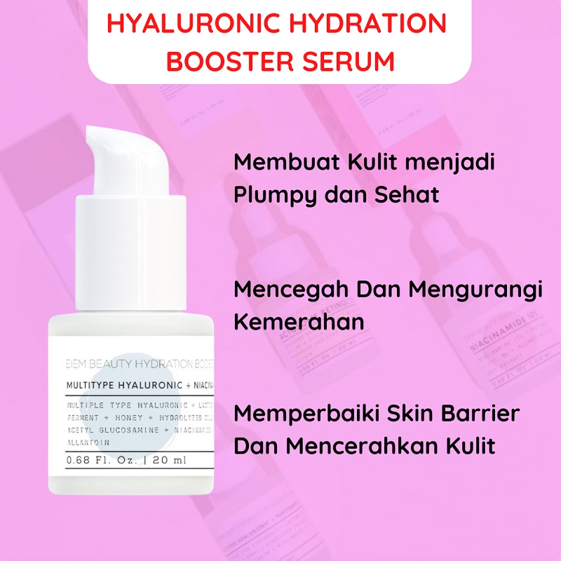 Eiem Beauty Serum Retinol Niacinamide 10% Brightening Hyaluronic Acne Hydration Booster Serum Glow Viral Niacinamide 10 % Eiem Beauty Serum Wajah Original Bpom