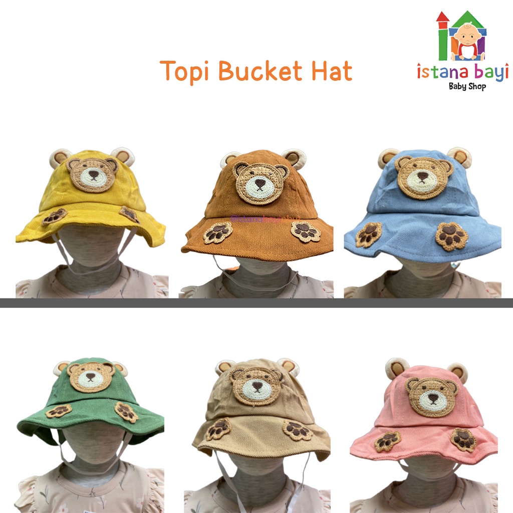 Catell Love Bucket Hat - Topi Bucket Lebar Bayi dan Anak Perempuan Pelindung Matahari MiX FLOWER Baby Fashion Style