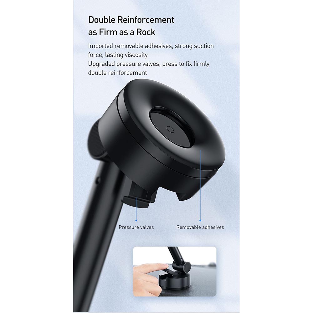 Baseus Holder Smartphone Mobil Suction Base - SUYL-JY01 - Black