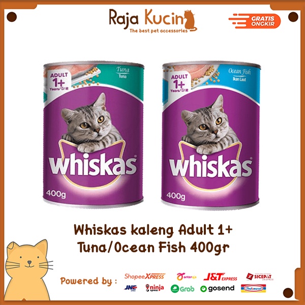 Whiskas kaleng 400gr Adult 1+