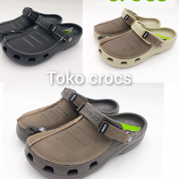Sandal Pria Crocs Yukon mesa Original/CROCS/CROCS YUKON/SANDAL CROCS - Cokelat, 43