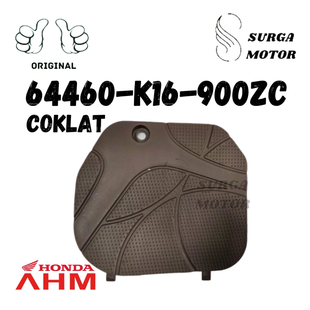 Cover Tutup Baterai Aki Lid Battery Scoopy FI 2015 2016 Coklat Case Pelindung Batre Batrei Batrey ba