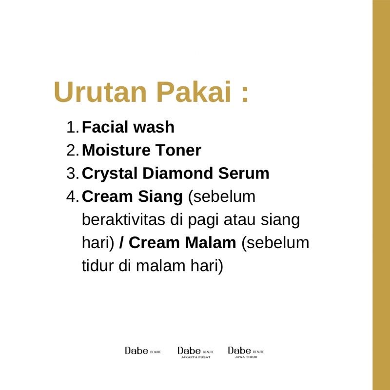 Dabe Beaute Luxury Glow Package (Paket Basic+Serum Diamond)