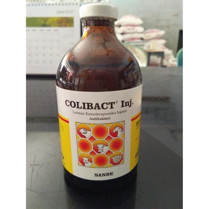 Colibact Injeksi Sanbe kemasan 50 ML dan 20 ML