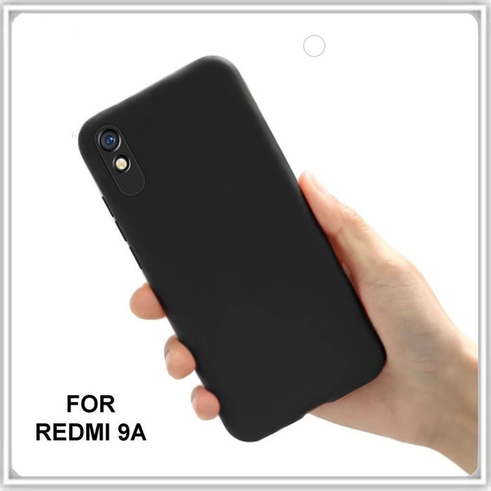 Silikon Case Hitam Polos  Matte Case Xiaomi Redmi 9 , 9C ,9A , 9T , Poco M3 Slim Black