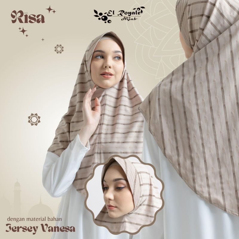 Hijab /Bergo instan Jersey RISA ori EL ROYALE
