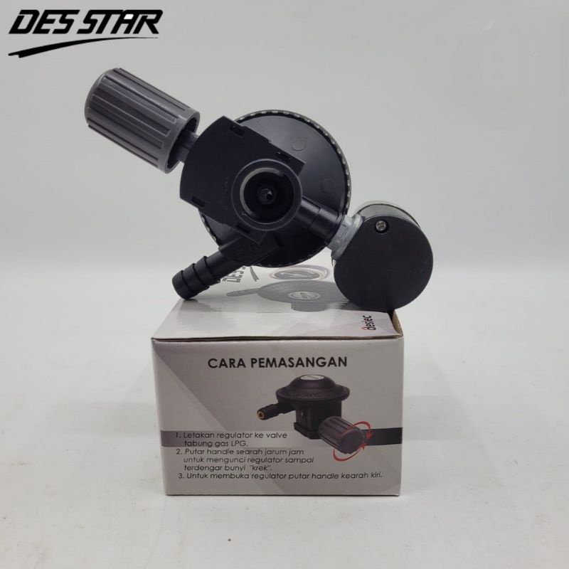 Regulator Gas Des Star DS-U12RM Tekanan Rendah Meter Non Meter DS-U12R