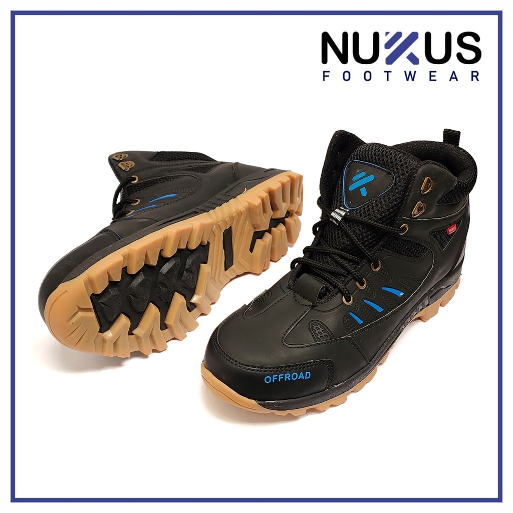 Sepatu Safety Boots Ujung Besi Pria Hitam - SFM