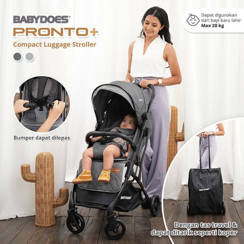 Makassar - Babydoes Stroller CH 2221 Pronto + Plus Kereta Dorong Bayi Cabin Size