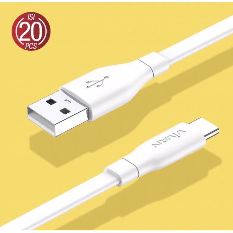 Vivan CBC100S Type-C 1m Cable Data - New Vivan CBC100 USB-C 100cm Kabel Data - Fids Stor