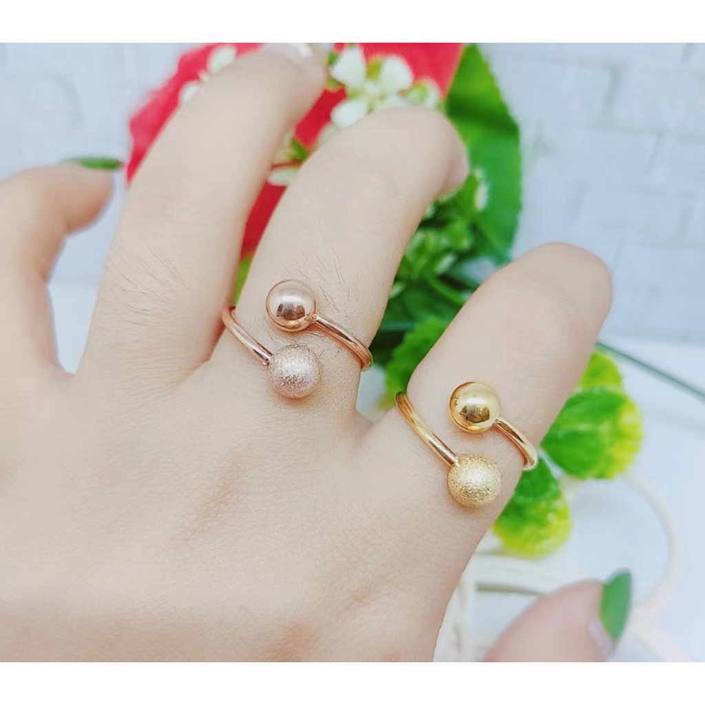 Cincin Biji Bola Perhiasan Wanita Jewelry GN02