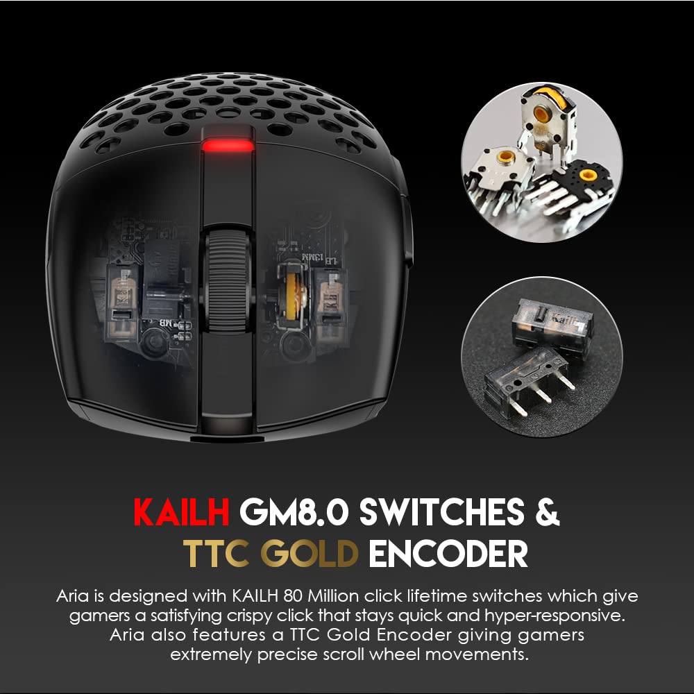 Mouse Fantech XD7 Aria Wireless | Ultralight-Weight Gaming Mouse