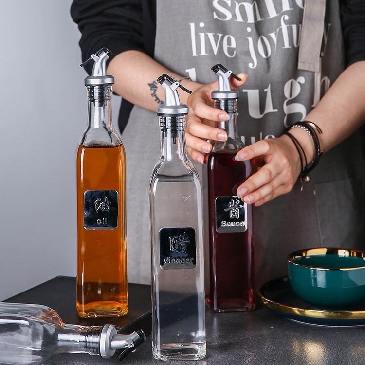 Murah Lebay PB01 Liquor Spirit bottle Pourer Botol Minyak Botol Kecap Botol cuka dengan Tutup